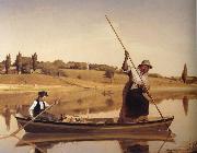 William Sidney Mount Eel Spearing at Setauket Spain oil painting artist